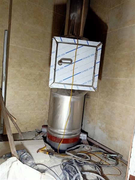 Thi công hệ thống ống xả vải